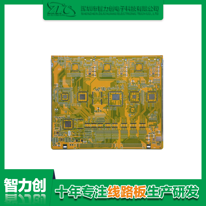十层通信 PCB 板运用 5G 信号基站转换模块（表面沉金处理）.png